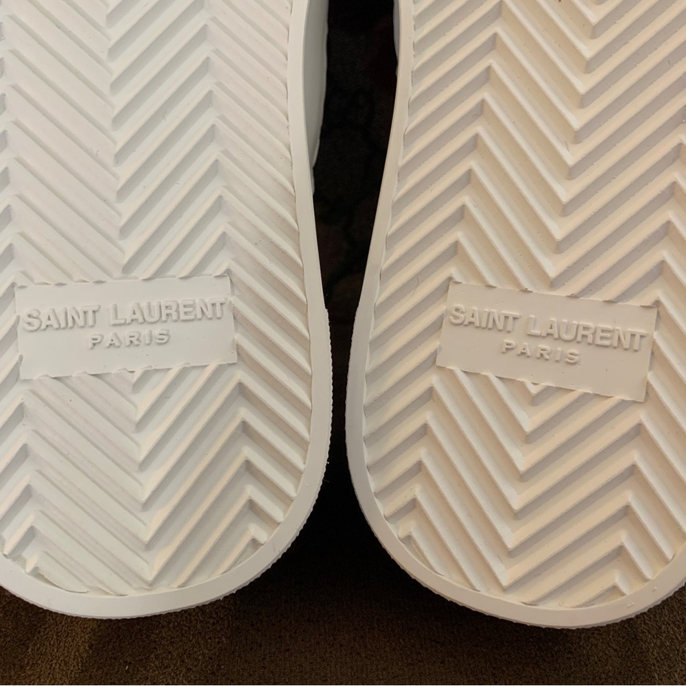 Saint Laurent Hot Pink Zebra Print Slip On Sneakers - Picture 11 of 14